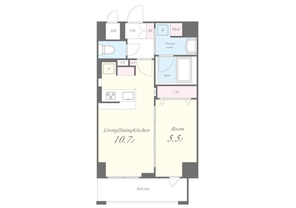 ハピネスガーデン新大阪の物件間取画像